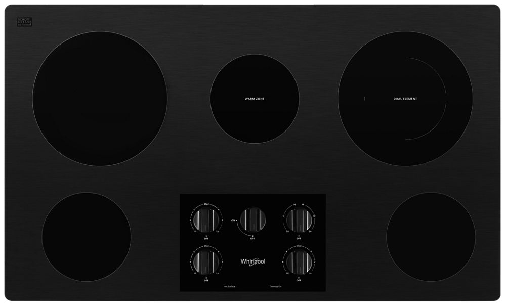 36-inch Electric Ceramic Glass Cooktop with Dual Radiant Element