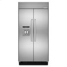 Stainless Steel KitchenAid® 29.5 cu. ft 48-Inch Width Built-In Side by Side Refrigerator Product Image