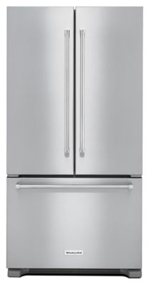 22 cu. ft. 36-Inch Width Counter Depth French Door Refrigerator with Interior Dispense - Stainless Steel Product Image
