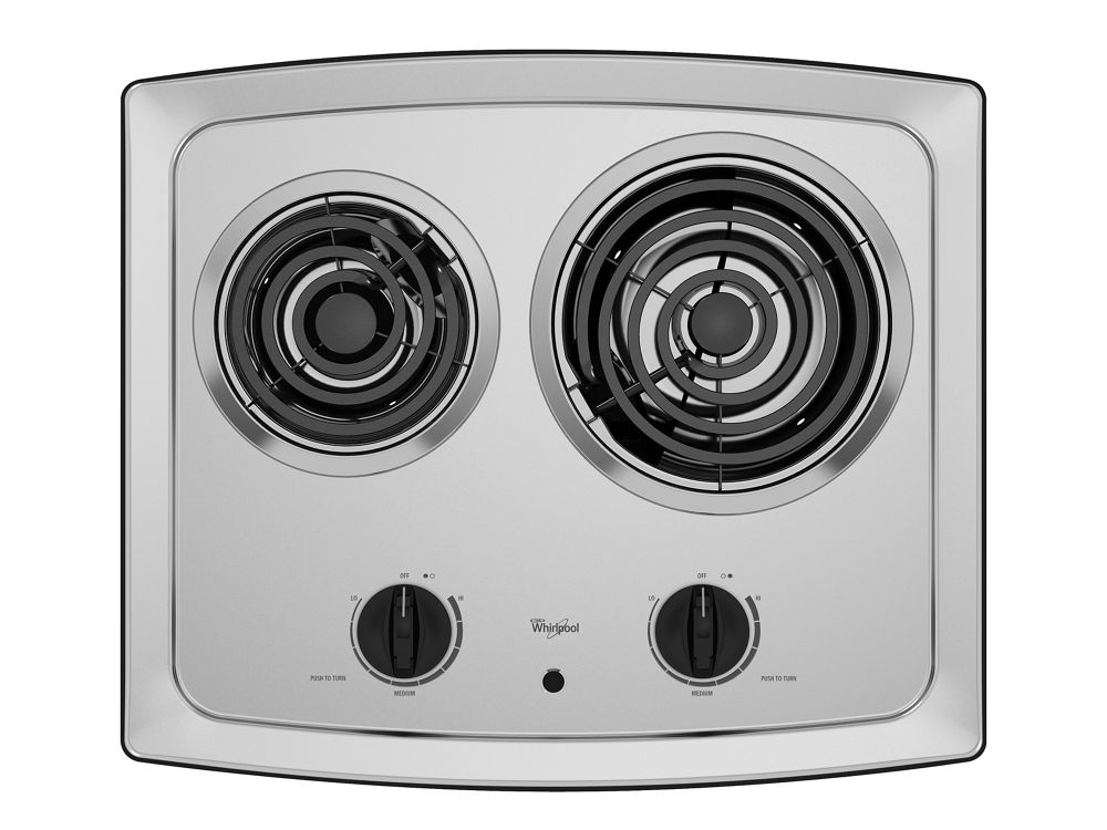 21-inch Electric Cooktop with High-Speed Elements and Stainless Steel Surface