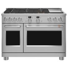 See Details - Café™ 48" Smart Dual-Fuel Commercial-Style Range with 6 Burners and Griddle (Natural Gas)