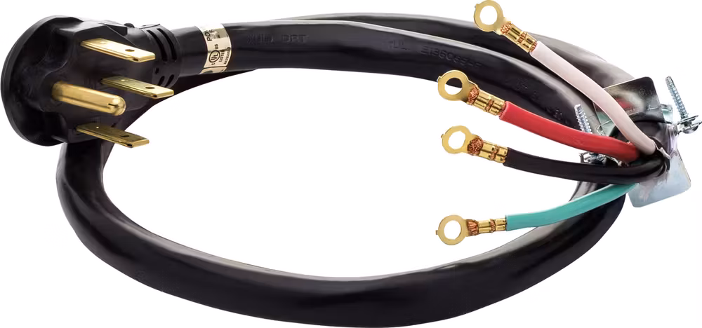 See Details - Smart Choice 4' 50-Amp. 4-Prong Range Cord