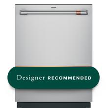 See Details - Café™ CustomFit ENERGY STAR Stainless Interior Smart Dishwasher with Ultra Wash Top Rack and Dual Convection Ultra Dry, LED Lights, 39 dBA