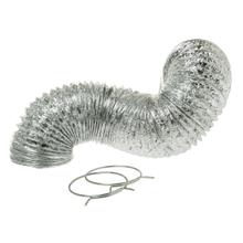 See Details - Flexible Foil Dryer Transition Duct with 2 Clamps, 8 Foot