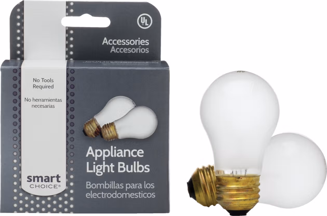 See Details - Smart Choice Appliance Light Bulb, 2 Pack