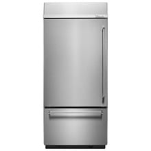 20.9 Cu. Ft. 36" Width Built-In Stainless Bottom Mount Refrigerator with Platinum Interior Design - Stainless Steel
