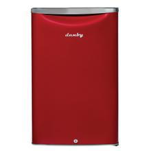 See Details - Danby 4.4 cu. ft. Retro Compact Fridge in Metallic Red