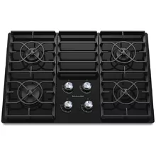 30-Inch 4 Burner Gas Cooktop, Architect® Series II - Black
