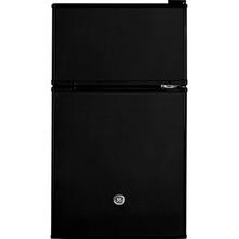 See Details - GE® ENERGY STAR® Double-Door Compact Refrigerator