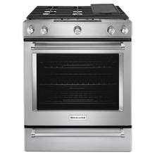 See Details - 30-Inch 5 Burner Gas Convection Slide-In Range with Baking Drawer