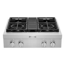 See Details - KitchenAid® 30'' 4-Burner Commercial-Style Gas Rangetop