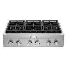 KitchenAid® 36'' 6-Burner Commercial-Style Gas Rangetop - Stainless Steel