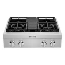 Product Image - KitchenAid® 30'' 4-Burner Commercial-Style Gas Rangetop - Stainless Steel