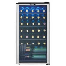 See Details - Danby 36 Bottle Free-Standing Wine Cooler in Platinum