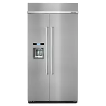 25.0 cu. ft 42-Inch Width Built-In Side by Side Refrigerator - Stainless Steel
