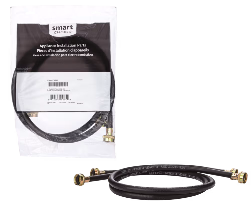 See Details - Smart Choice 4' Laundry Rubber Fill Hose - 2 pack