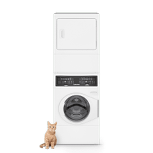 See Details - SF7 Stacked White Washer - Electric Dryer with Pet Plus  Sanitize  Fast Cycle Times  5-Year Warranty