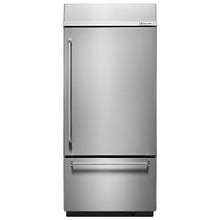 20.9 Cu. Ft. 36" Width Built-In Stainless Bottom Mount Refrigerator with Platinum Interior Design - Stainless Steel