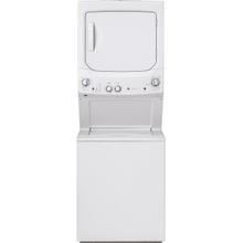 See Details - GE Unitized Spacemaker® 3.8 cu. ft. Capacity Washer with Stainless Steel Basket and 5.9 cu. ft. Capacity Long Vent Electric Dryer