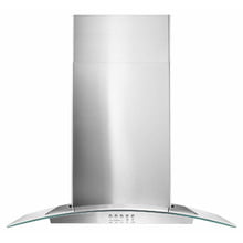30" Concave Glass Wall Mount Range Hood - Stainless Steel