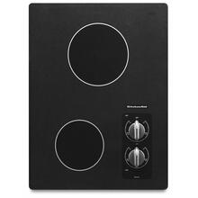 See Details - 15" Electric Cooktop with 2 Radiant Elements - Black