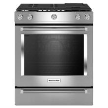 See Details - 30-Inch 5 Burner Gas Convection Slide-In Range with Baking Drawer