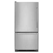 See Details - 22 cu. ft. 33-Inch Width Full Depth Non Dispense Bottom Mount Refrigerator - Stainless Steel