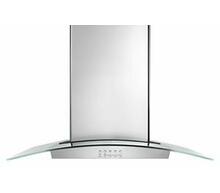See Details - 36" Modern Glass Wall Mount Range Hood - Stainless Steel