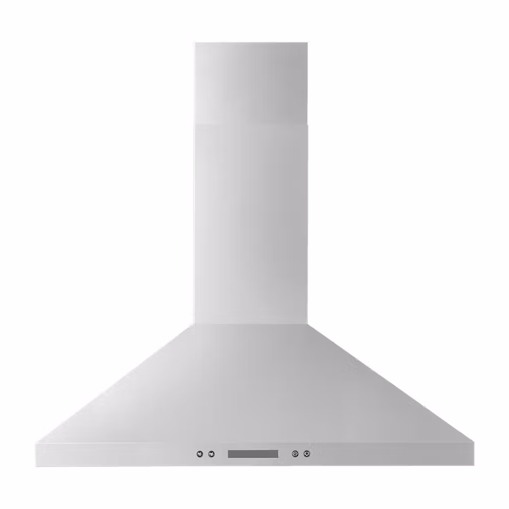 See Details - 30" Chimney Wall Mount Range Hood with Dishwasher-Safe Grease Filters