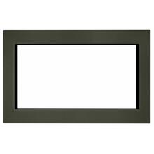 See Details - 27 in. Trim Kit for Countertop Microwaves - Black Stainless