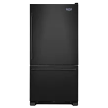 33-Inch Wide Bottom Mount Refrigerator - 22 Cu. Ft. Black