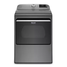 Smart Capable Top Load Gas Dryer with Extra Power Button - 7.4 cu. ft.