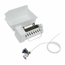 Top Freezer Refrigerator Ice Maker Assembly - White