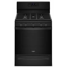 See Details - 5.0 cu. ft. Whirlpool® gas convection oven with Frozen Bake™ technology - Black