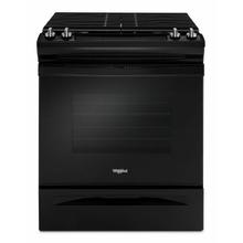 See Details - 5.0 cu. ft. Front Control Gas Range with Cast-Iron Grates - Black