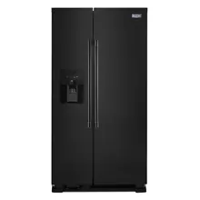 36-Inch Wide Side-by-Side Refrigerator with Exterior Ice and Water Dispenser - 25 Cu. Ft.
