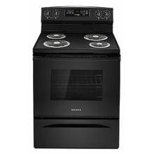30-inch Electric Range with Self-Clean Option - Black
