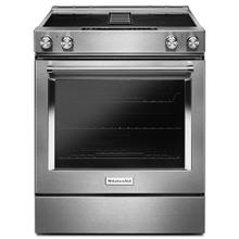 See Details - 30-Inch 4-Element Electric Downdraft Slide-In Range