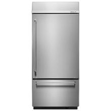 See Details - 20.9 Cu. Ft. 36" Width Built-In Stainless Bottom Mount Refrigerator with Platinum Interior Design