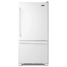 30-Inch Wide Bottom Mount Refrigerator - 19 Cu. Ft. White