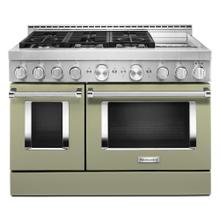 View Product - KitchenAid® 48'' Smart Commercial-Style Gas Range with Griddle