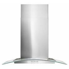 See Details - 30" Concave Glass Wall Mount Range Hood - Stainless Steel