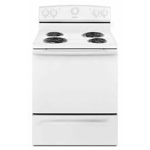 30-inch Electric Range with Warm Hold - White