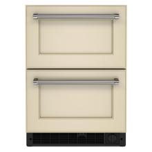 See Details - 24" Panel-Ready Undercounter Double-Drawer Refrigerator/Freezer