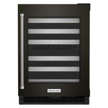 See Details - 24" Undercounter Wine Cellar with Glass Door and Metal-Front Racks