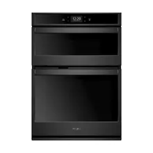 6.4 cu. ft. Smart Combination Wall Oven with Touchscreen Black