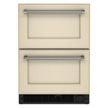 See Details - 24" Panel-Ready Undercounter Double-Drawer Refrigerator/Freezer