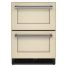 See Details - 24" Panel-Ready Undercounter Double-Drawer Refrigerator