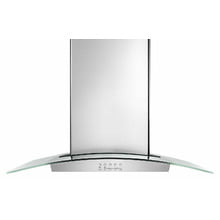 36" Modern Glass Wall Mount Range Hood - Stainless Steel