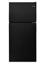 30-inch Amana® Top-Freezer Refrigerator with Glass Shelves - Black